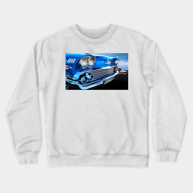 1958 Chevrolet Impala Crewneck Sweatshirt by Burtney